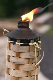 Burning Tiki Royalty Free Stock Photos