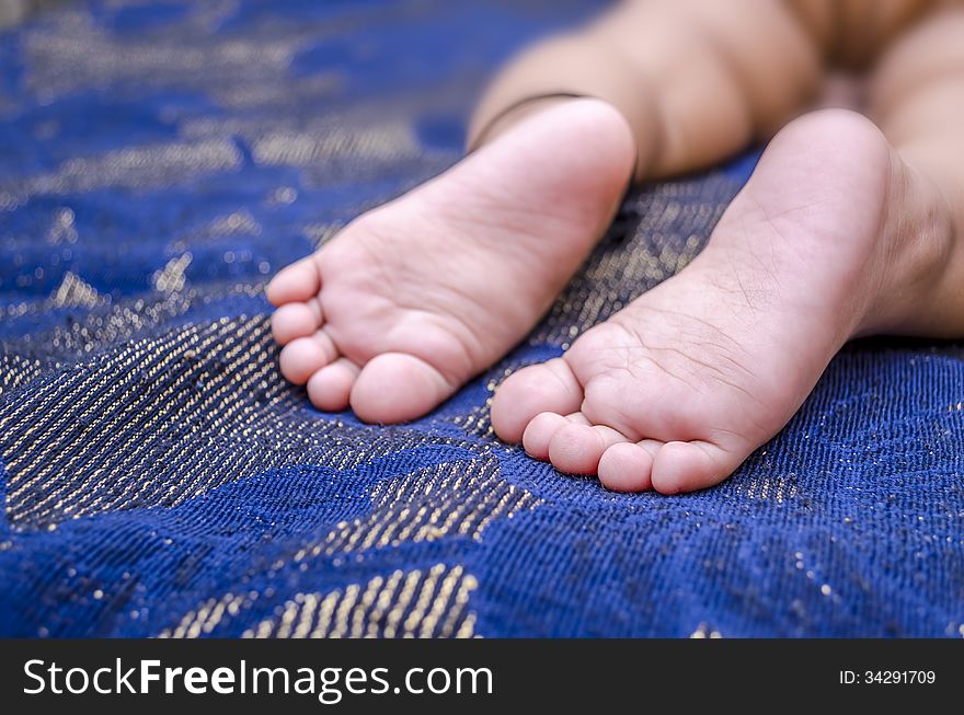 Feet of infant baby boy