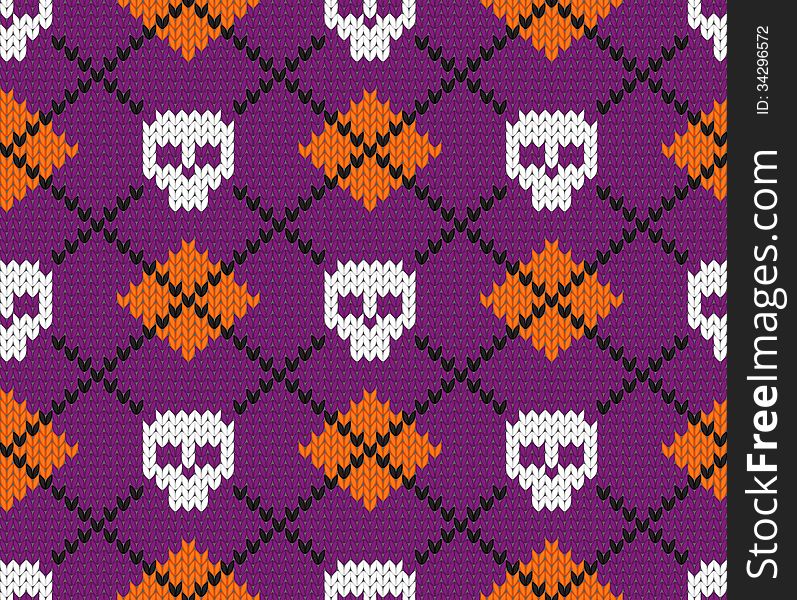 Seamless fabric pattern for Halloween design. EPS 10 vector illustration. Seamless fabric pattern for Halloween design. EPS 10 vector illustration.