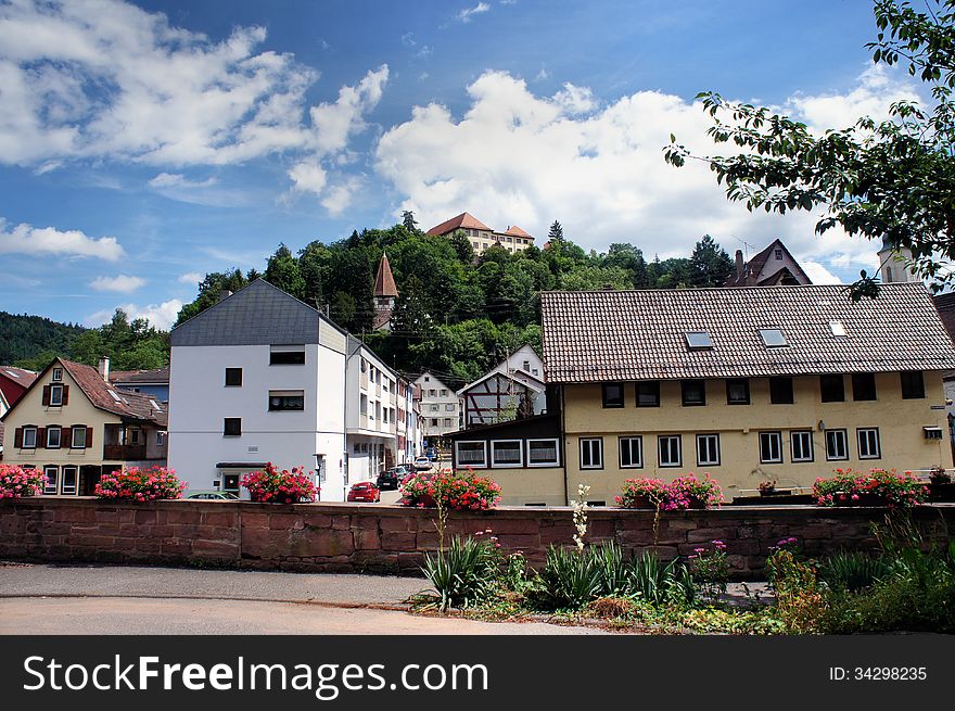 Town And Castle In The Northern Black Forest