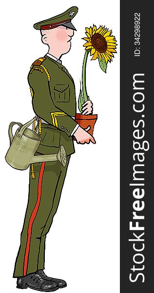 Gardening Soldier