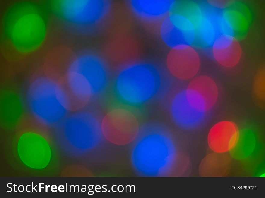 Bokeh. Multi-colored abstract background.