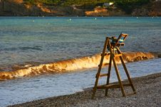 Vigilance Point In The Beach Royalty Free Stock Images Vigilance Point In The Beach Royalty Free Stock Images