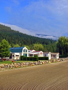 Waterfront Houses, BC, Canada Stock Photos Waterfront Houses, BC, Canada Stock Photos