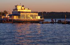 Tour Boat At Sunset Royalty Free Stock Photos Tour Boat At Sunset Royalty Free Stock Photos