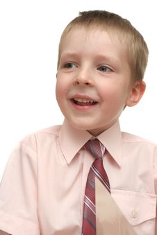 The Nice Business Boy Royalty Free Stock Photography