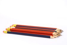 Pencil On White Isolated Backg Royalty Free Stock Photography