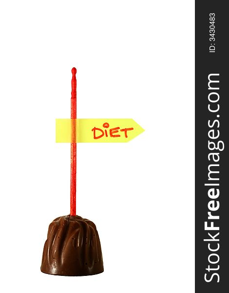 Chocolate DIET Signpost