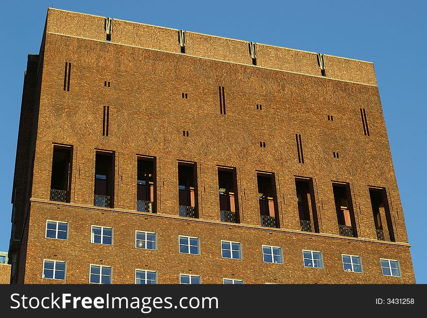 The city hall in Oslo in Norway