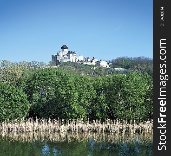 Overview of Castle Trencin, Slovakia