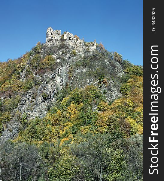 Ruins of Castle Strecno, Slovakia