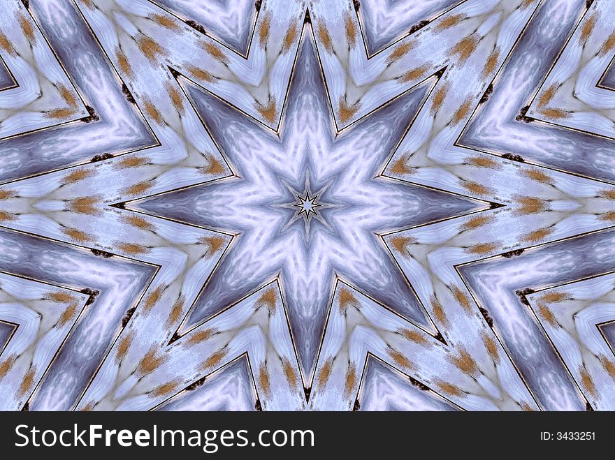 Abstract blue kaleidoscope winter background. Abstract blue kaleidoscope winter background