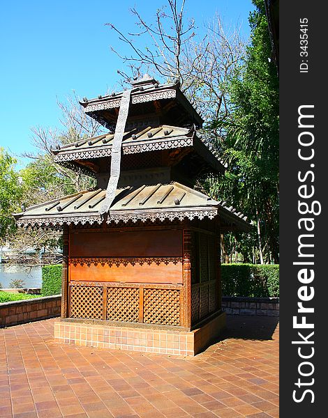 Nepalese Traditional Pagoda Of Religion. Nepalese Traditional Pagoda Of Religion