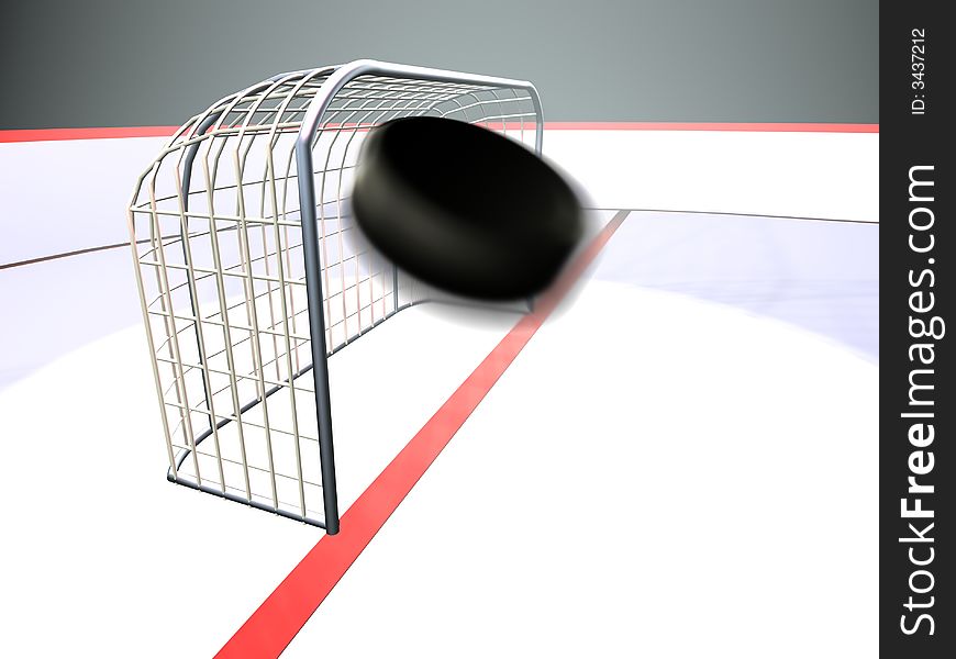 Puck go by air to blank gate. Puck go by air to blank gate