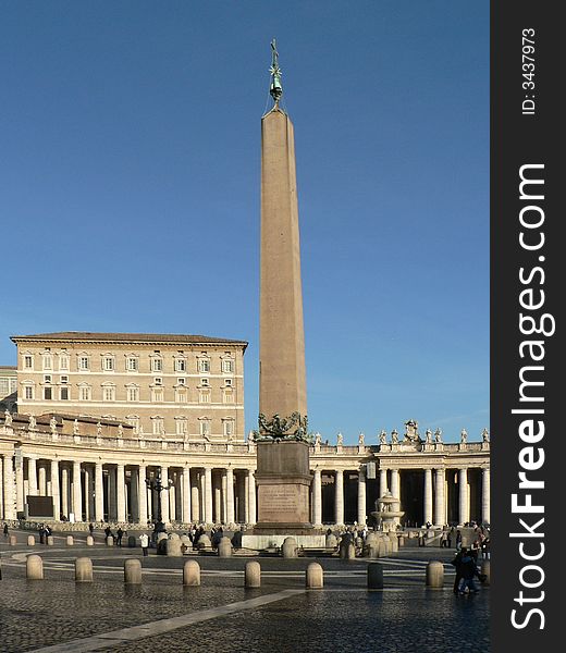 Saint Peter square in Rome, Italy, Europe. Saint Peter square in Rome, Italy, Europe