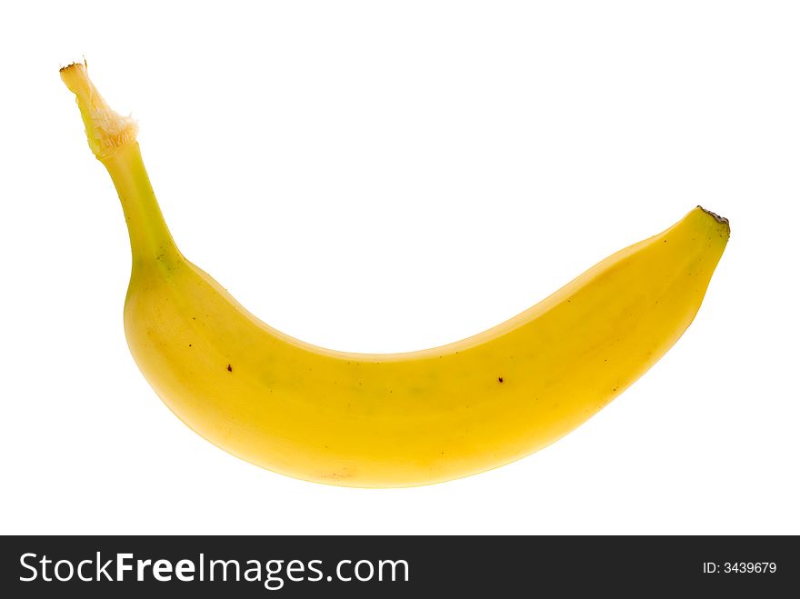 Fresh banana isolated on white