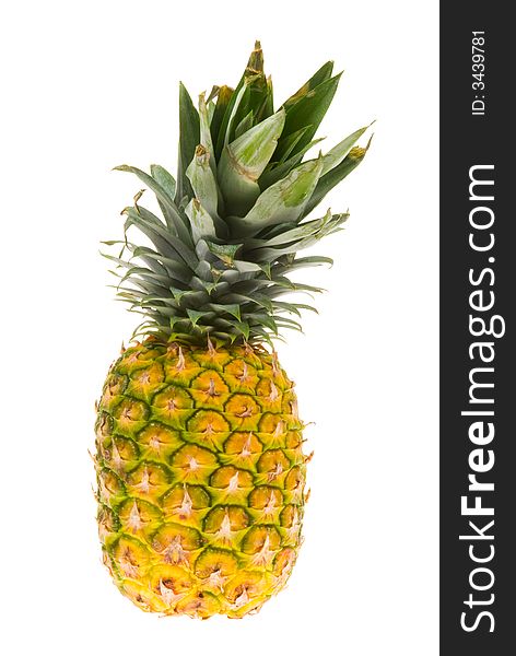 Fresh pineapple isolated on a white background