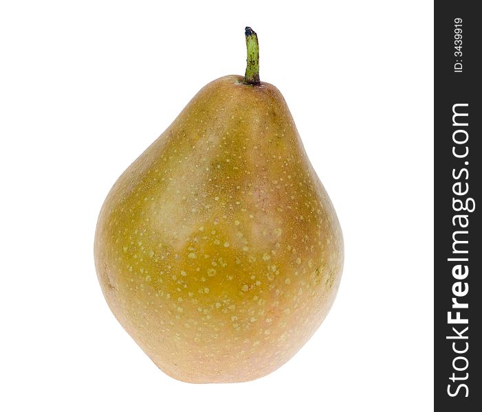 Fresh pear isolated on a white background