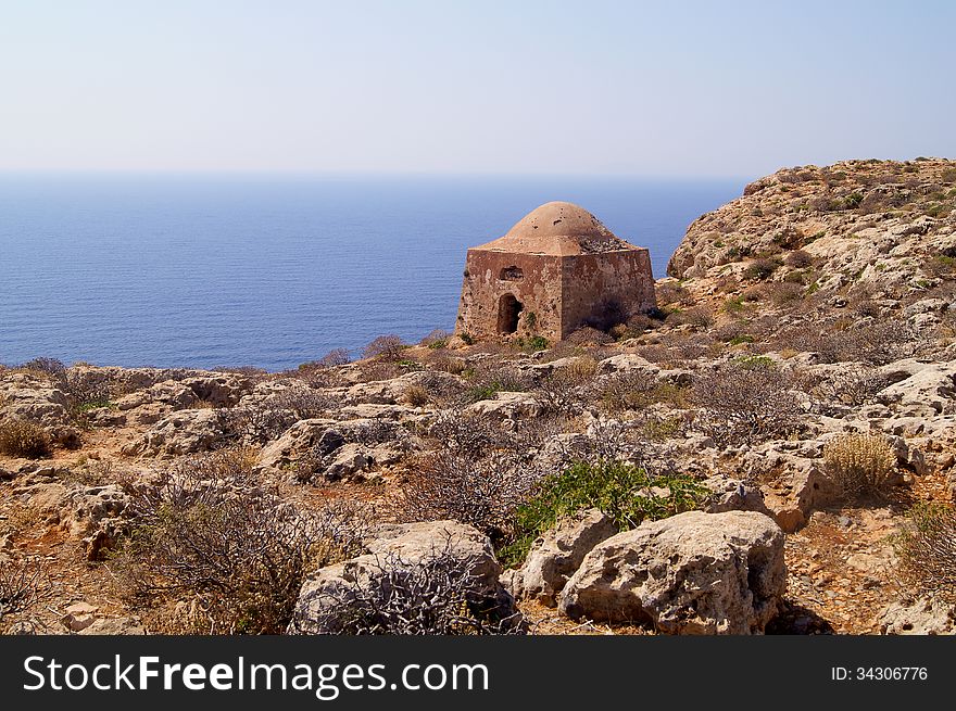 Antique fortress on the seashore. Antique fortress on the seashore