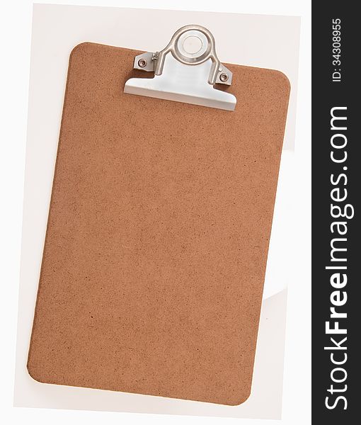 Blank clip board for clamping papers. Blank clip board for clamping papers