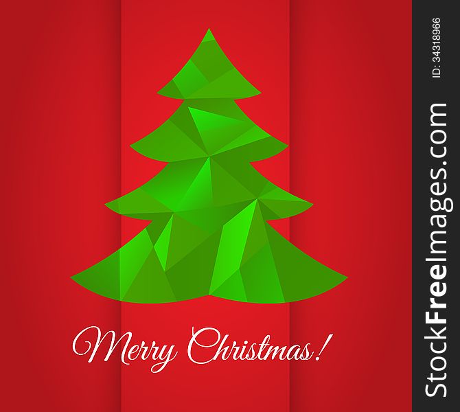 Merry Christmas greeting card design. Vector illustration. Merry Christmas greeting card design. Vector illustration