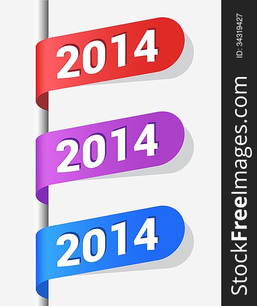 Vector Illustration. 2013 New Year Labels for your design. Vector Illustration. 2013 New Year Labels for your design.