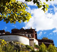 A Corner Of The Potala Palace Stock Image A Corner Of The Potala Palace Stock Image