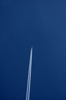 Plane In The Sky Royalty Free Stock Photo Plane In The Sky Royalty Free Stock Photo