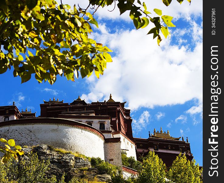 A corner of the Potala Palace