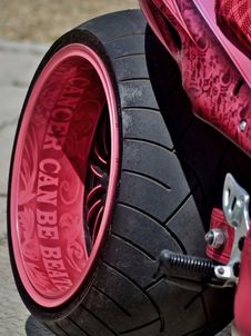 Pink Ribbon Bike Royalty Free Stock Photography