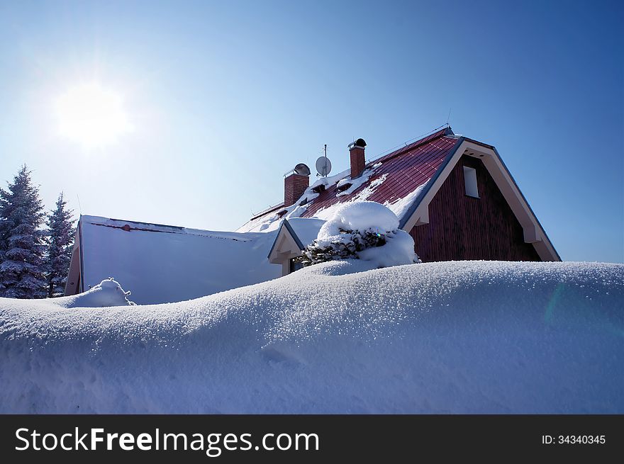 A Snowy House