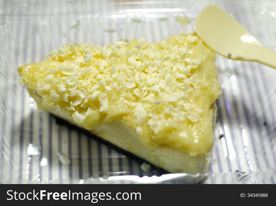 cheese cake with durian