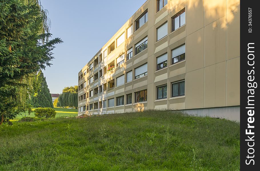 Housing estate in Ferney-Voltaire , France. Small town near Geneva. Housing estate in Ferney-Voltaire , France. Small town near Geneva.