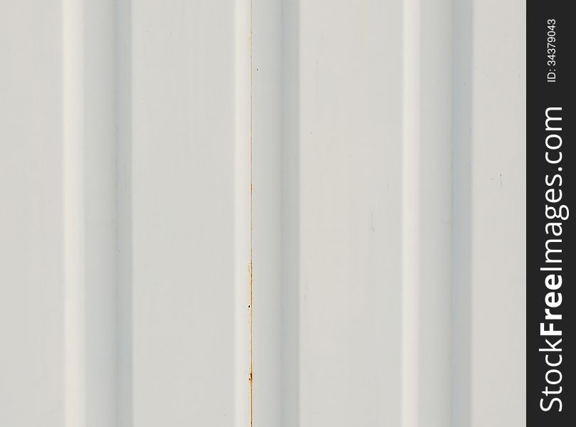 White corrugated metal for use as background