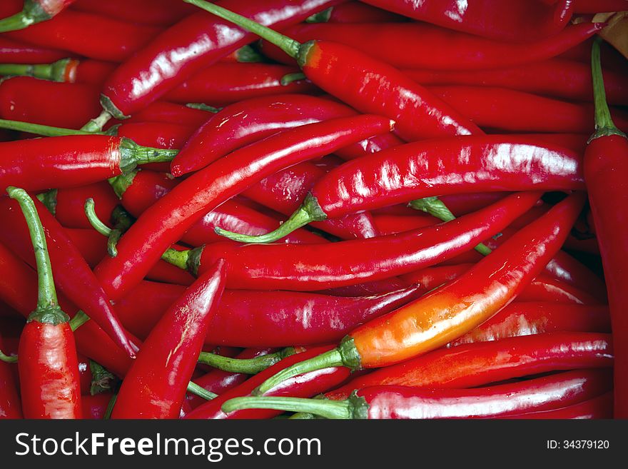 Red peppers or paprika of asian names