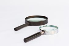 Old Magnifying Glass. Royalty Free Stock Image