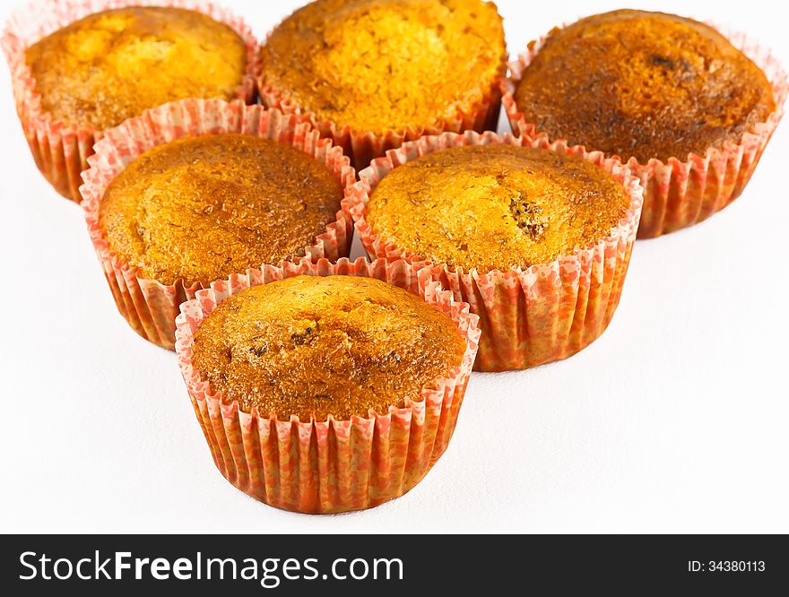 Banana cupcakes for dessert eating with tea or coffee. Banana cupcakes for dessert eating with tea or coffee.