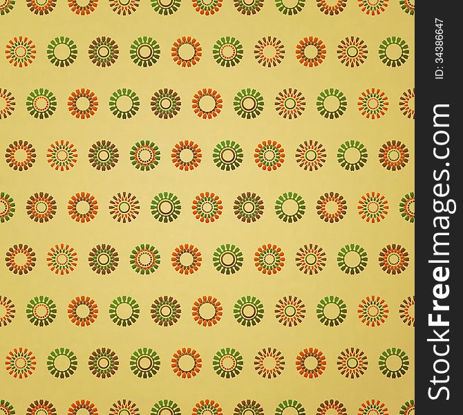 New seamless pattern with colorful flowers on paper texture vintage background. New seamless pattern with colorful flowers on paper texture vintage background