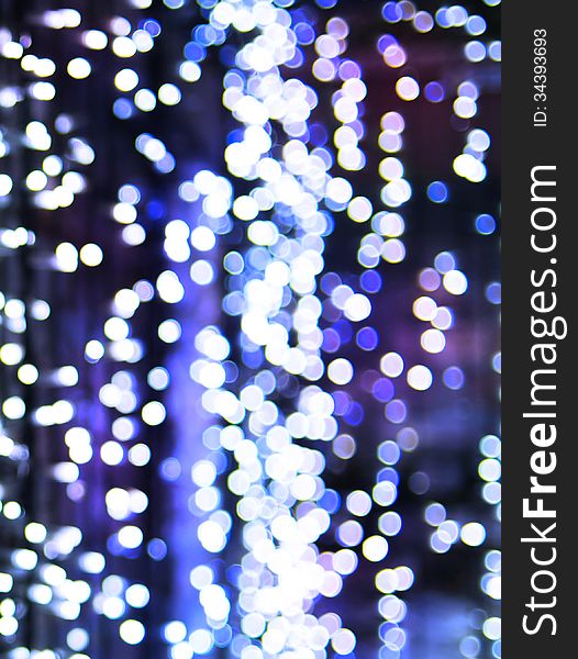 Abstract bokeh background of Christmas lights