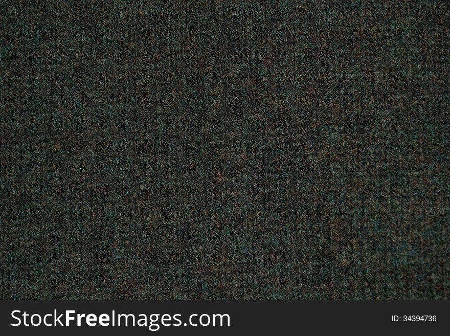 Vintage green plush fabric texture