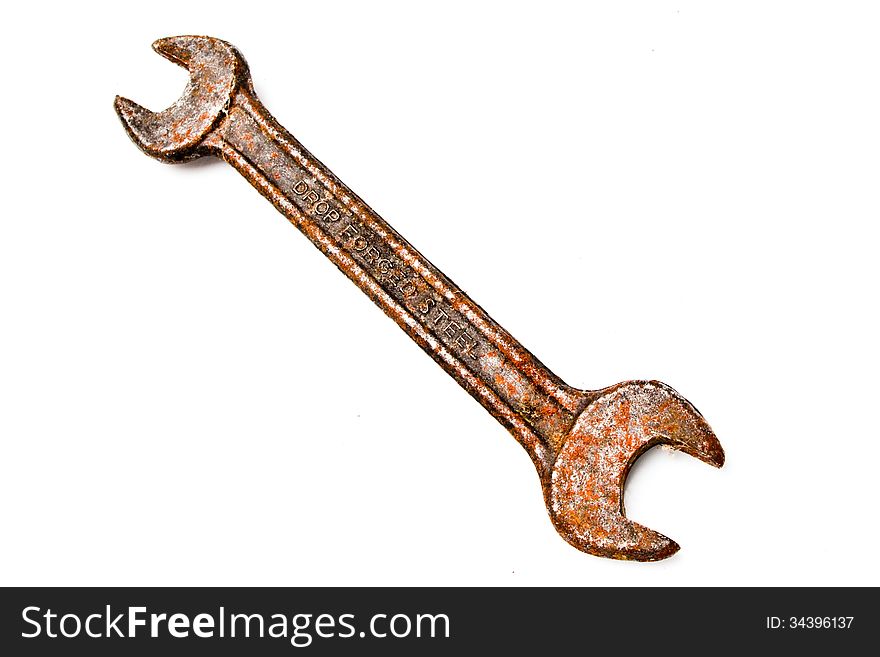 Photo of rusted metal wrench