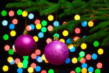Christmas Spheres Royalty Free Stock Photography