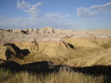 Badlands - Yellow Mounds Royalty Free Stock Images Badlands - Yellow Mounds Royalty Free Stock Images