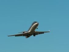 Commercial Jet In Flight 4 Royalty Free Stock Images
