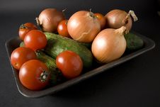 Tomatoes And Onion Royalty Free Stock Image Tomatoes And Onion Royalty Free Stock Image