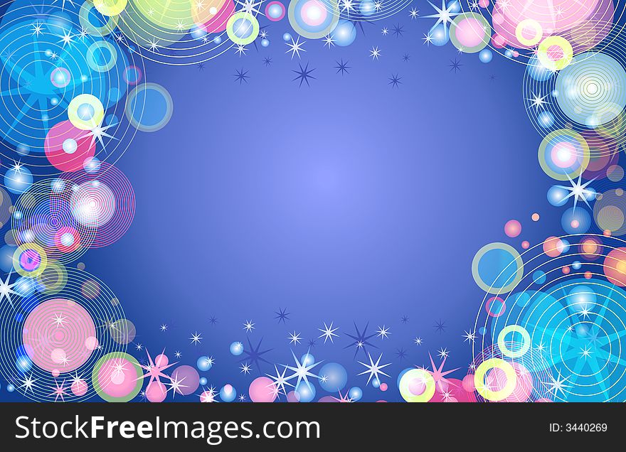 A background illustration featuring a collage of decorative Christmas bobbles, lights, stars, ornaments and decorations. A background illustration featuring a collage of decorative Christmas bobbles, lights, stars, ornaments and decorations