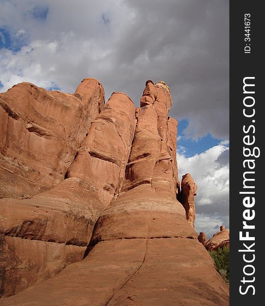 This picture was taken on Tower Arch Trail in Arches National Park. This picture was taken on Tower Arch Trail in Arches National Park