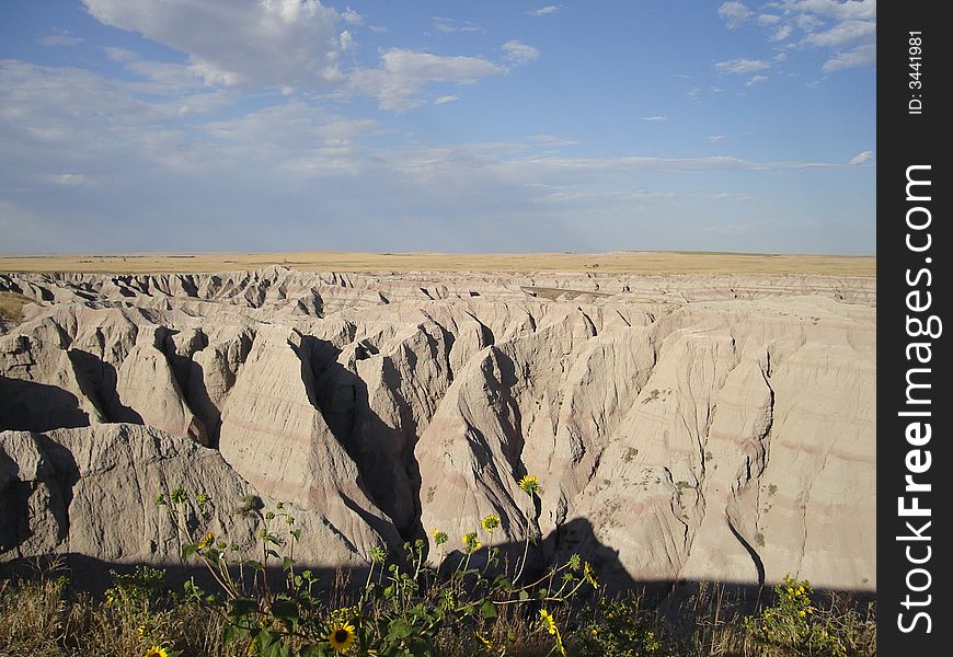 Badlands in South Dakota