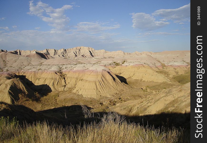 Yellow Mounds is the one of the most unusual feature in Badlands National Park. Yellow Mounds is the one of the most unusual feature in Badlands National Park