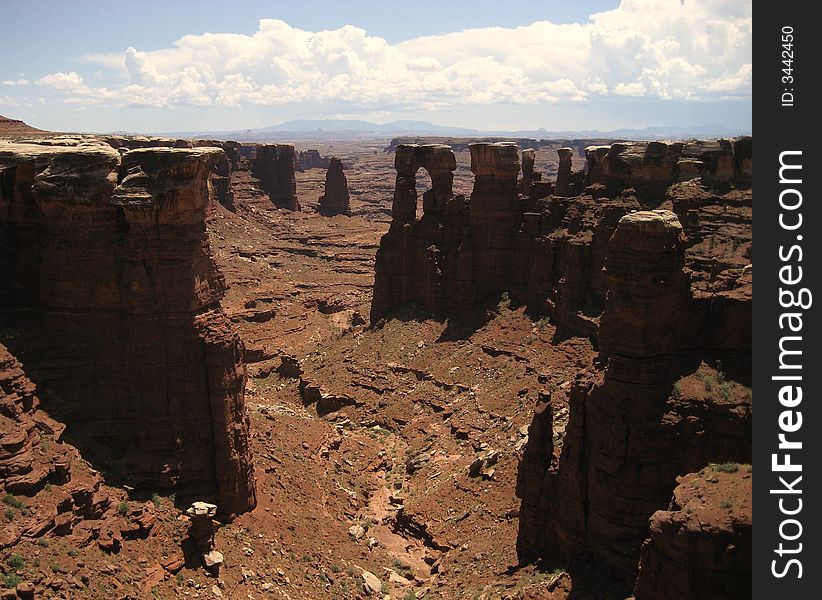Monument Basin can be found in Canyonlands National Park